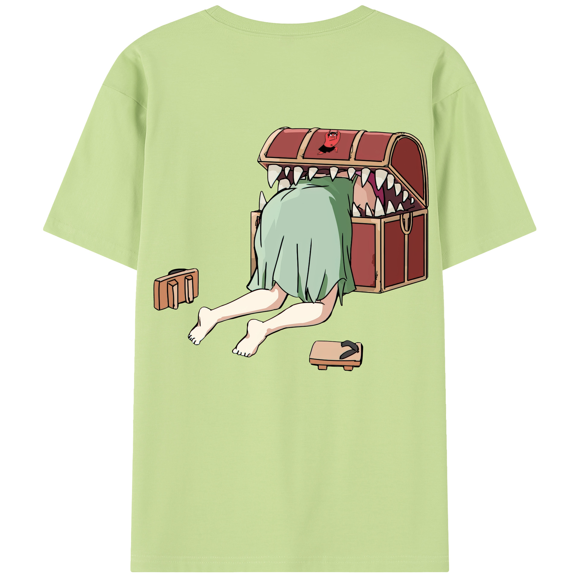 （画像用） 葬送のフリーレン Frieren 綿100％半袖Tシャツ（背面プリント）
